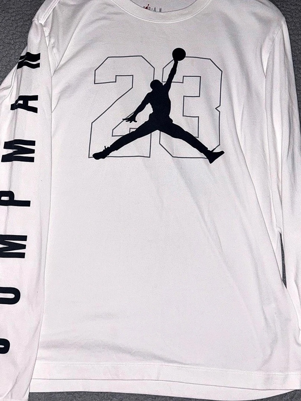 Jordan Jumpman Classics Long Sleeve Tee White Size Medium
